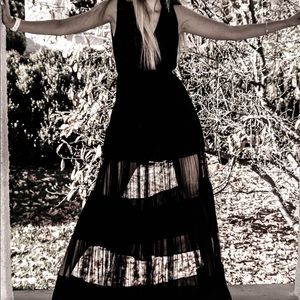 Akira Long Black Dress